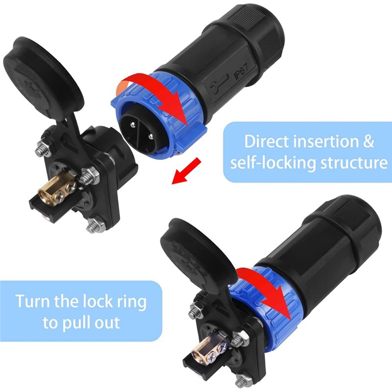 Trolling Motor Plug 2 Pack 12V - Fishing Boat Trolling Motor ulasan dan harga