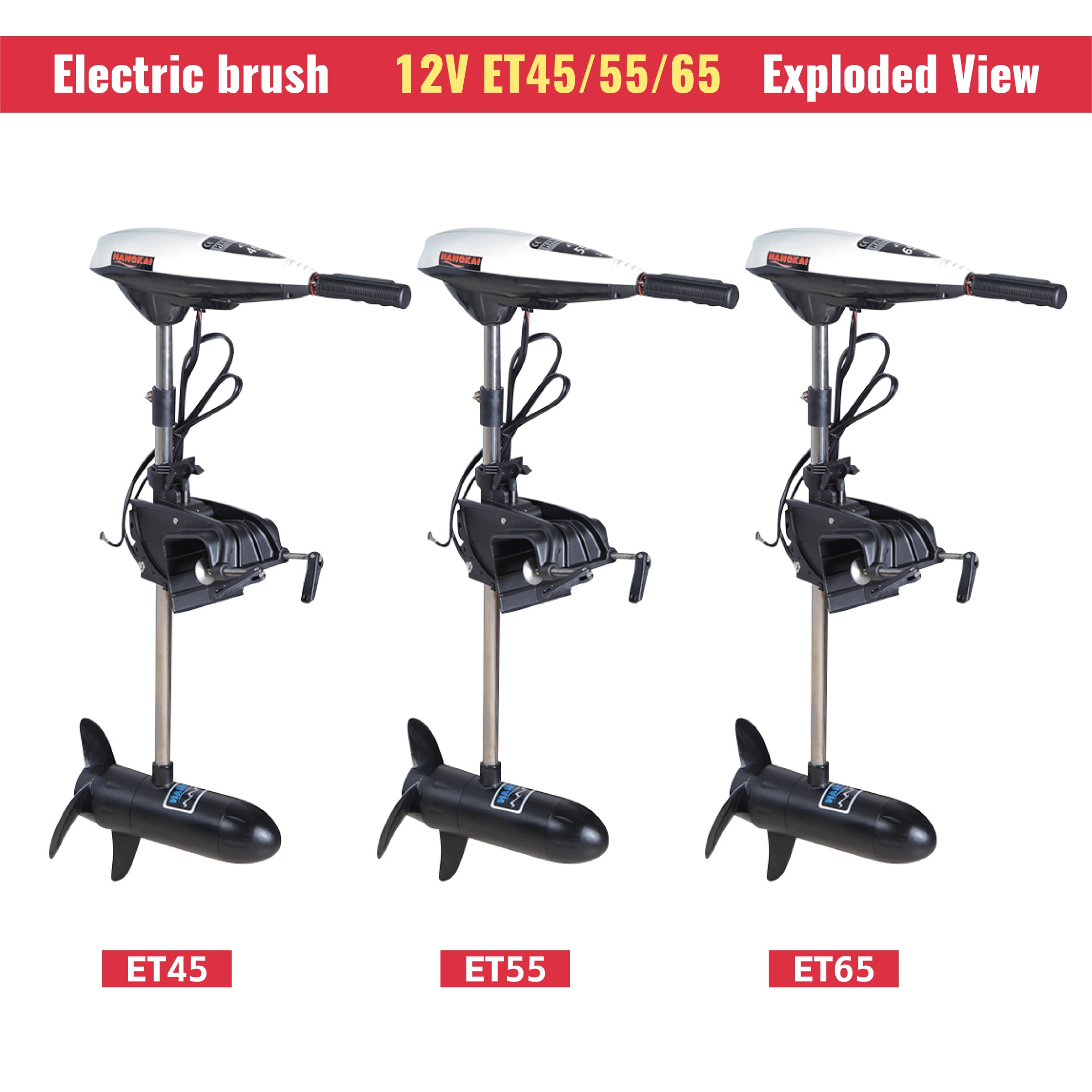 High Power 12V 65LB Thrust Ele - Fishing Boat Trolling Motor ulasan dan harga