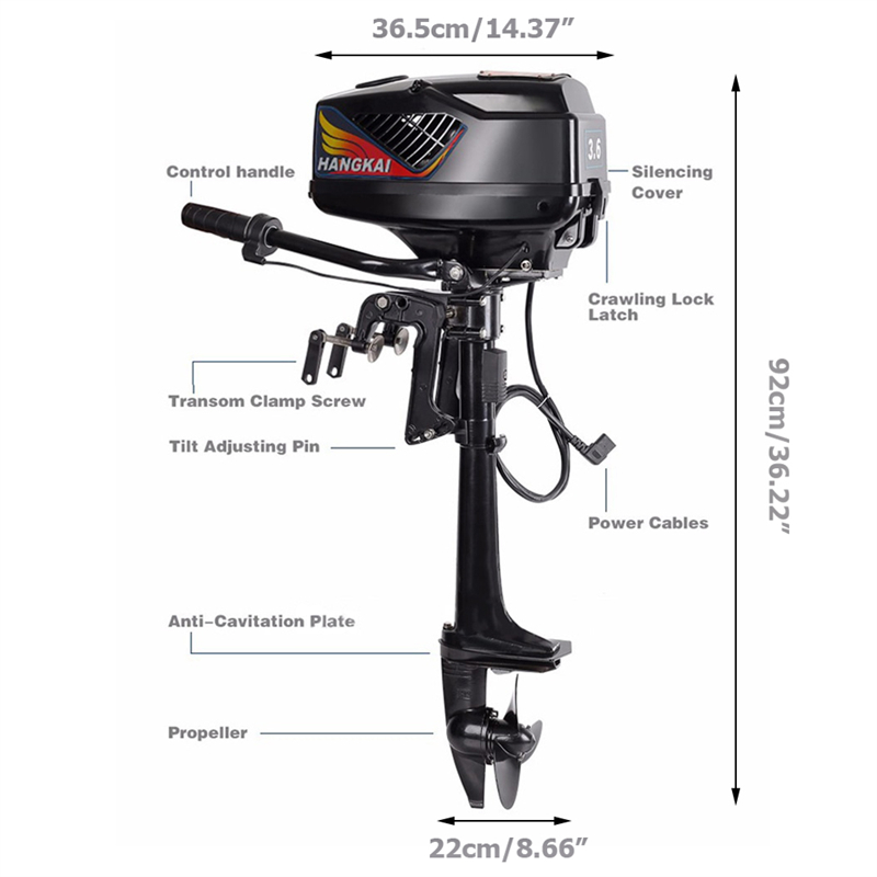 Outboard Electric Engine 48V 4 - Fishing Boat Outboard Motor ulasan dan harga